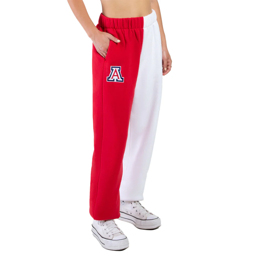 NCAA Arizona Wildcats Women's Hype & Vice Color Block Sweatpants - Image 2