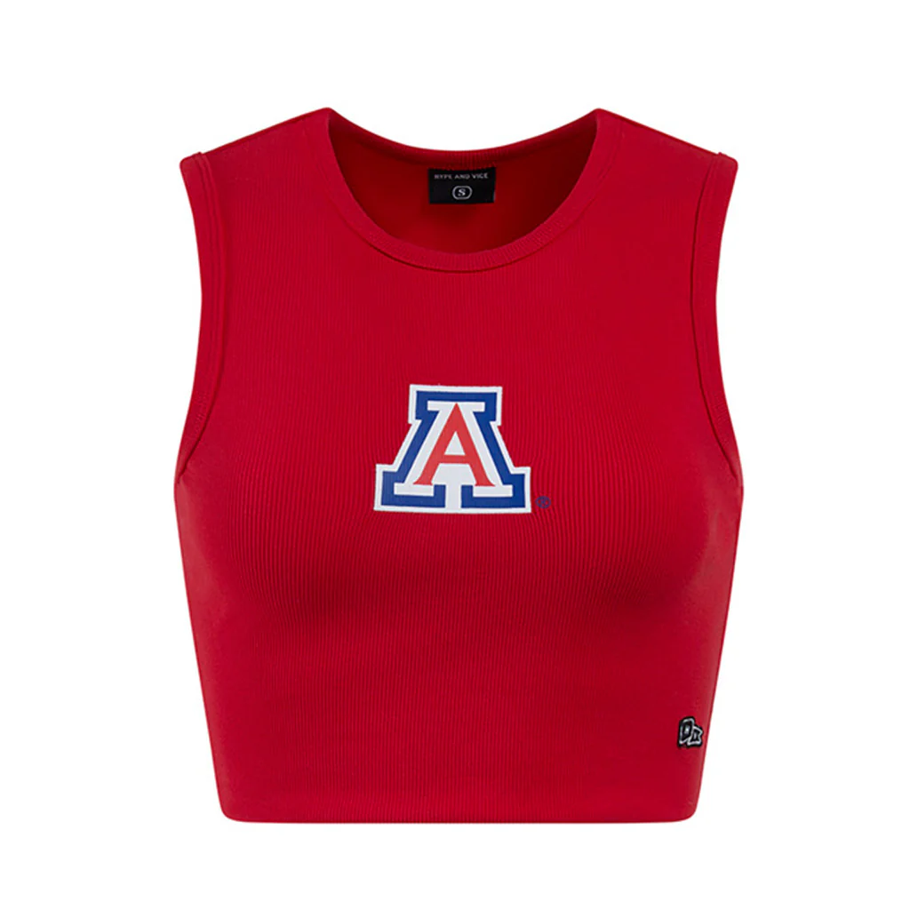 NCAA Arizona Wildcats Women's Hype & Vice Cutoff Tank Top - Red