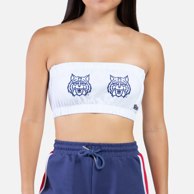 NCAA Arizona Wildcats Women's Hype & Vice Dueling Mascots Bandeau Top - Image 2