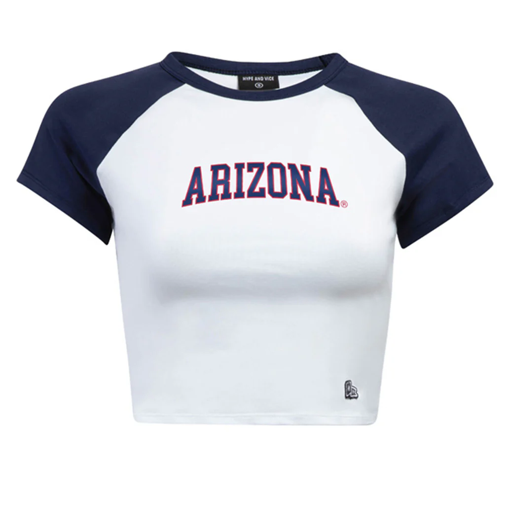 NCAA Arizona Wildcats Women's Hype & Vice Homerun T-Shirt - Navy - Image 2