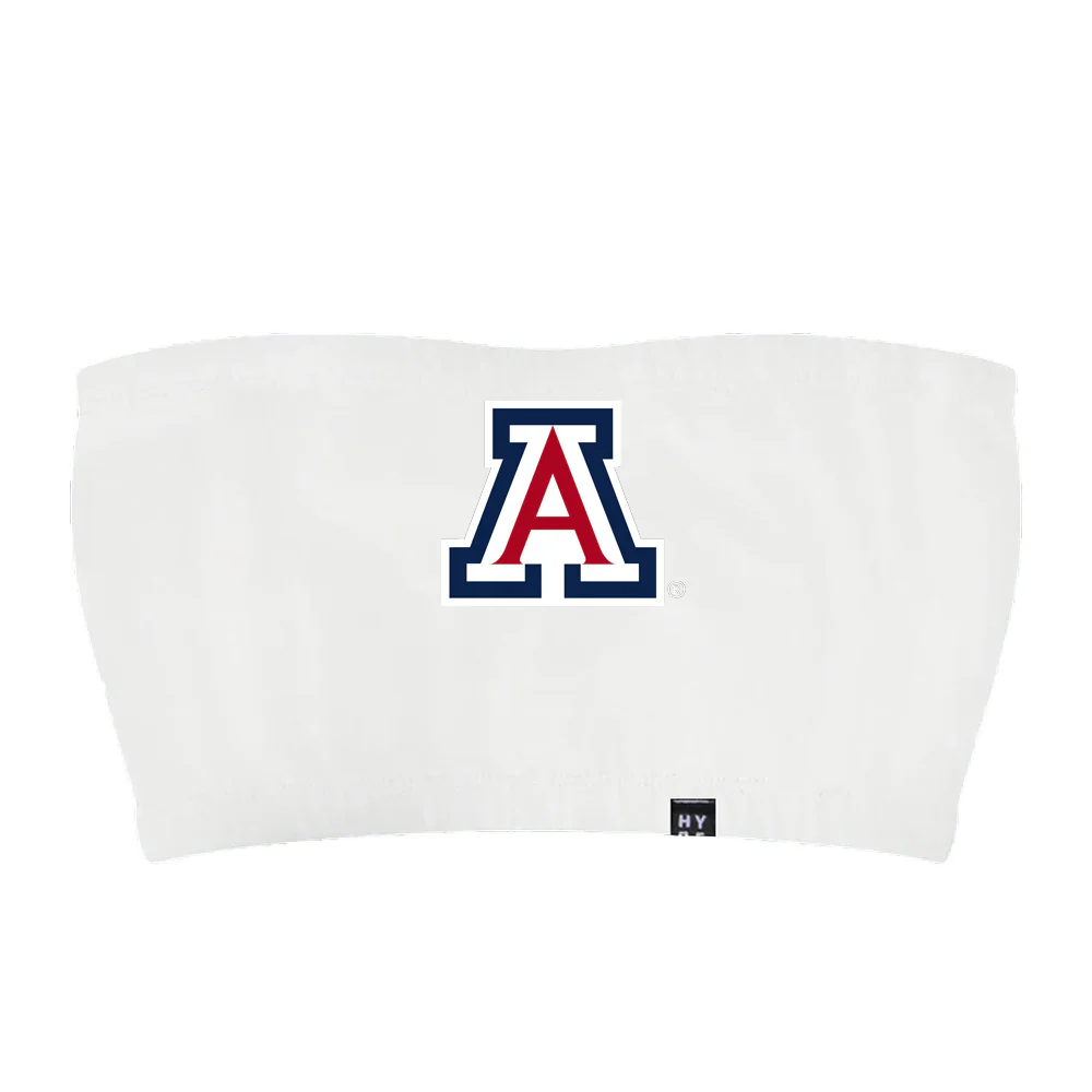 NCAA Arizona Wildcats Women's Hype & Vice Primary Logo Bandeau Top