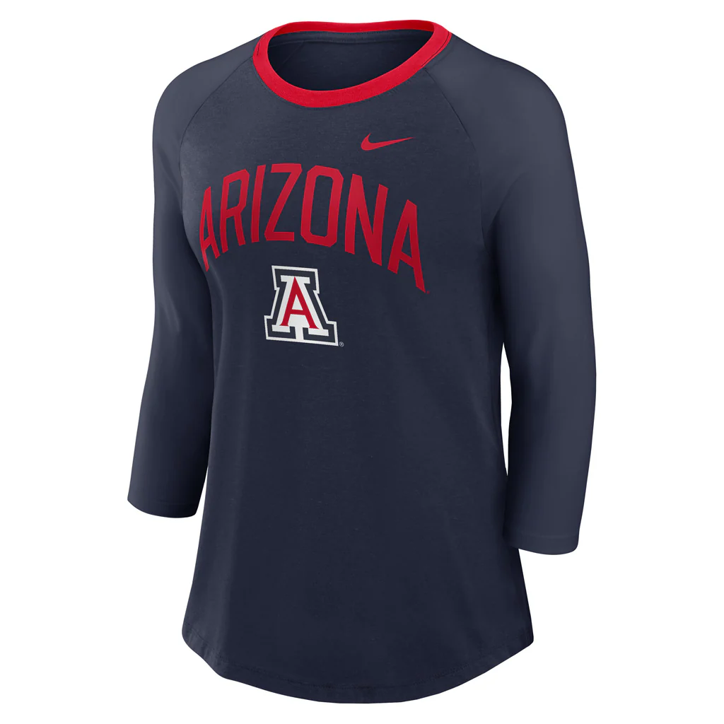 NCAA Arizona Wildcats Women's Nike 3/4 Sleeve Top - Image 2