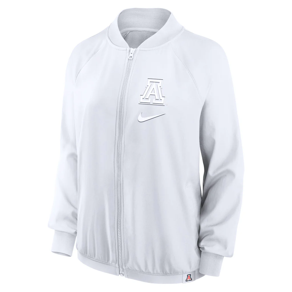 NCAA Arizona Wildcats Womens Nike Full Zip Bomber Jacket - Image 2