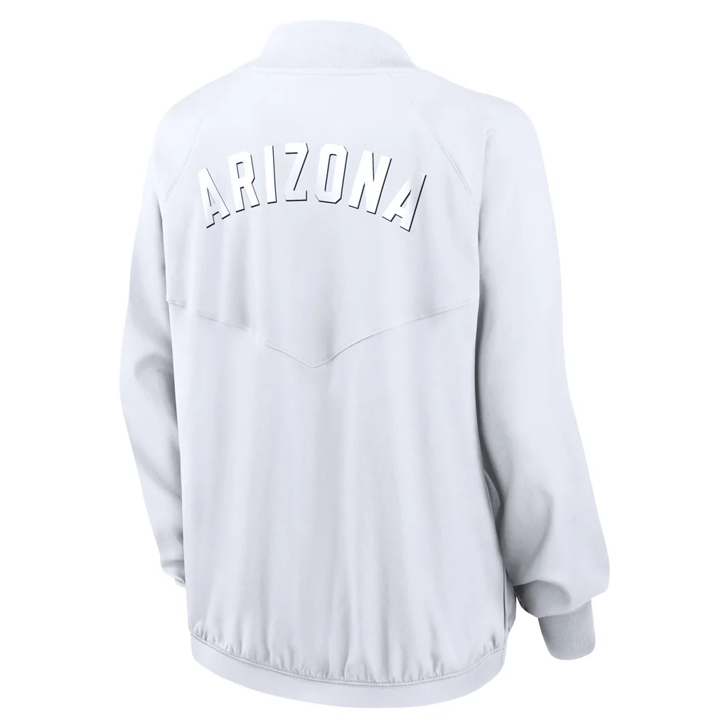 NCAA Arizona Wildcats Womens Nike Full Zip Bomber Jacket - Image 3