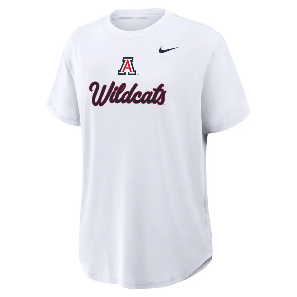 NCAA Arizona Wildcats Women's Nike One Dri-Fit Loose Top - White - Image 2