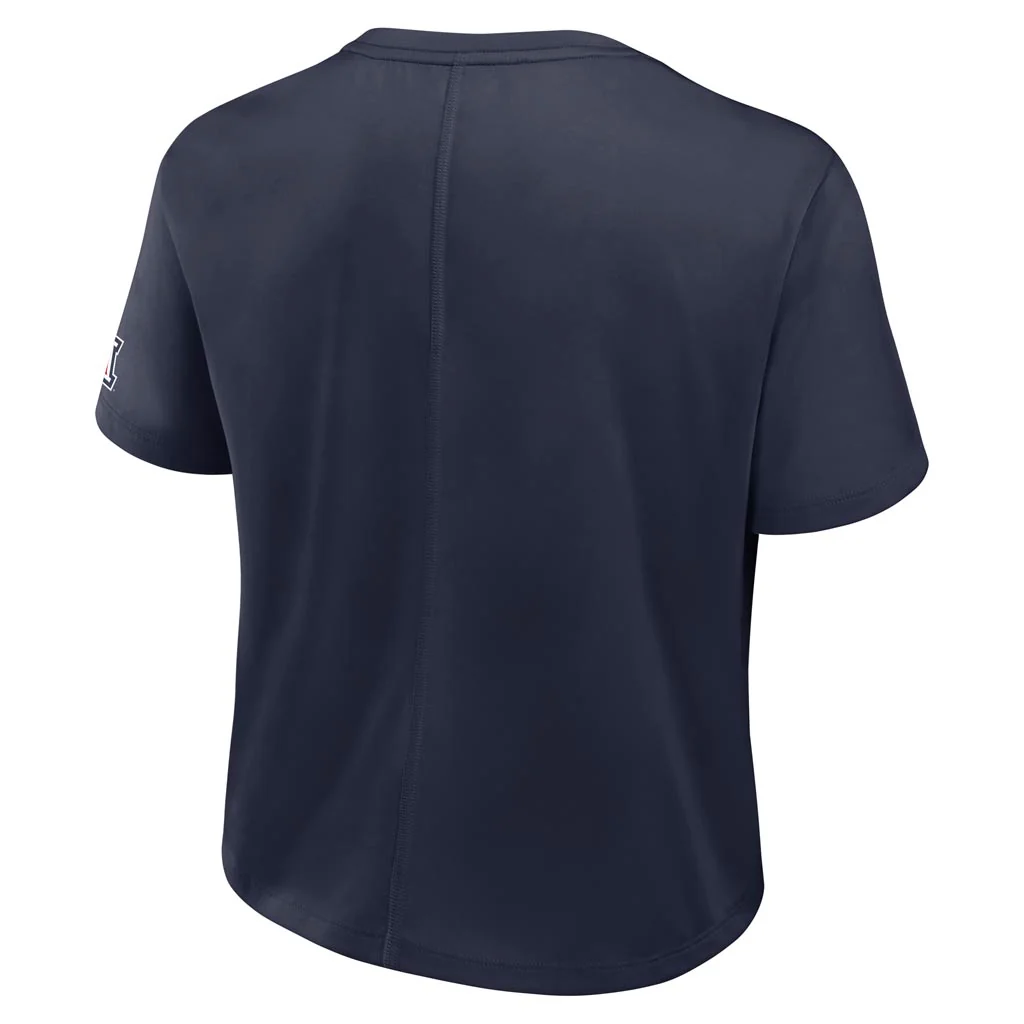 NCAA Arizona Wildcats Women's Nike Performance Dri-Fit Crop - Navy - Image 3