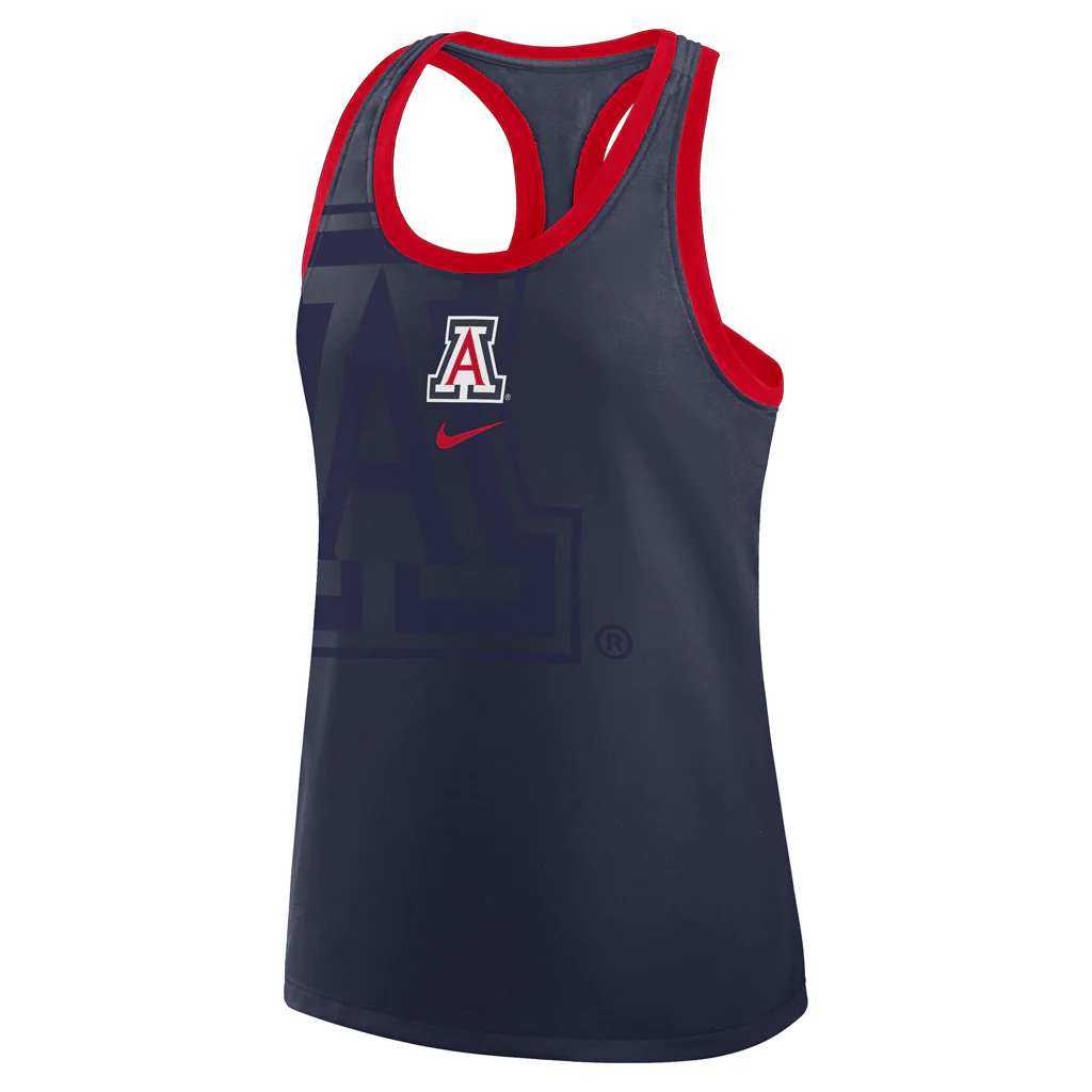 NCAA Arizona Wildcats Women's Nike Shadow Graphic Tank Top - Navy - Image 2