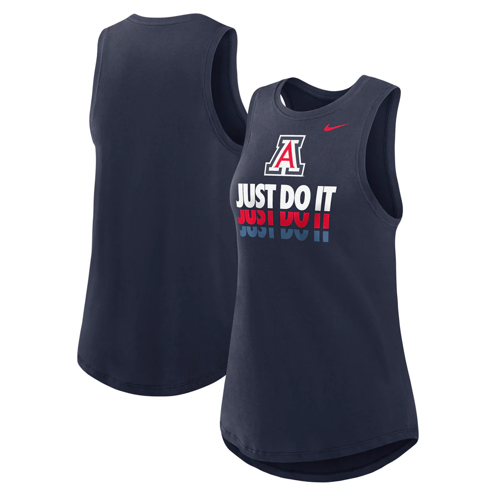 NCAA Arizona Wildcats Women's Nike Spring Break High Neck Tank Top - Navy