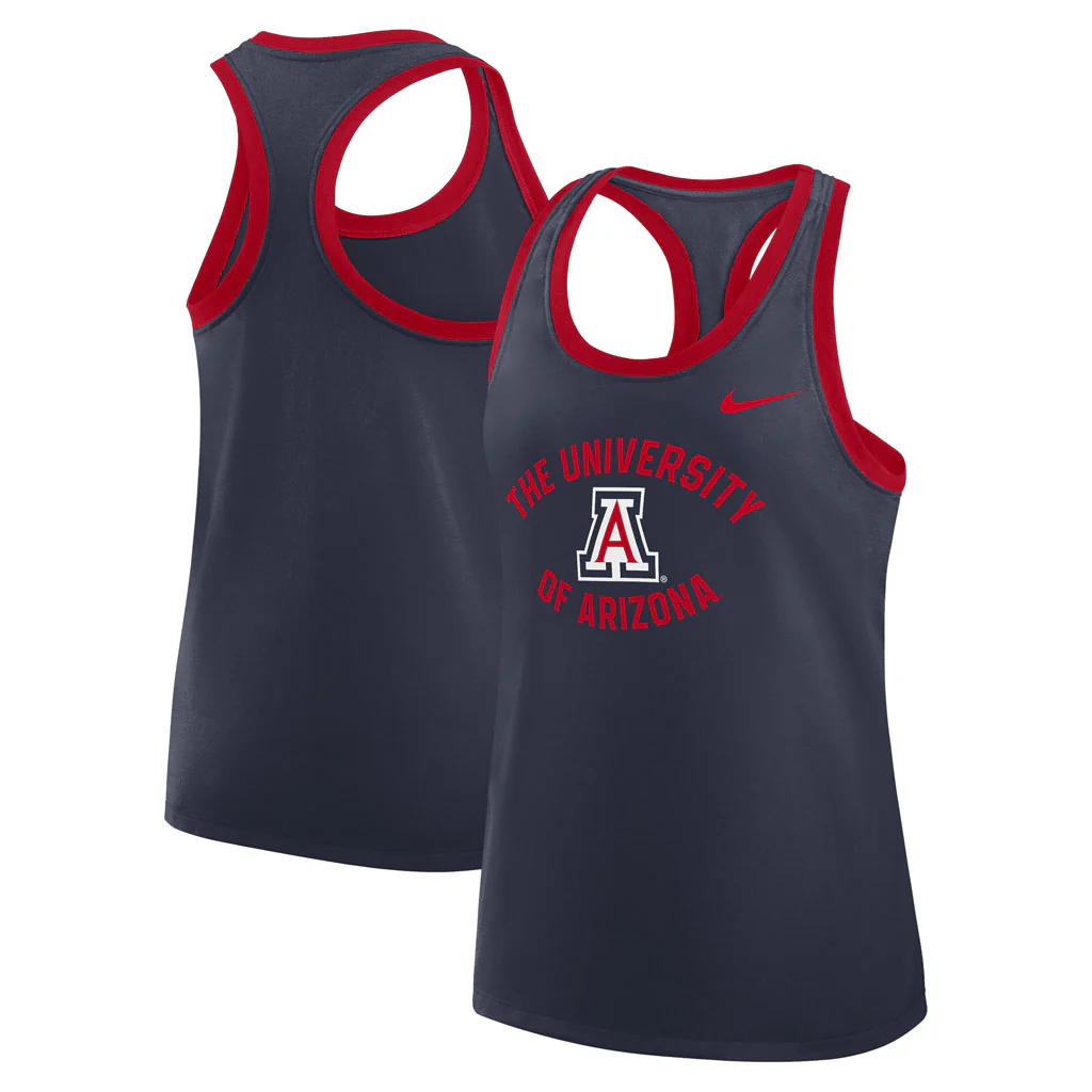 NCAA Arizona Wildcats Women's Nike Uni Name Racerback Tank Top - Navy