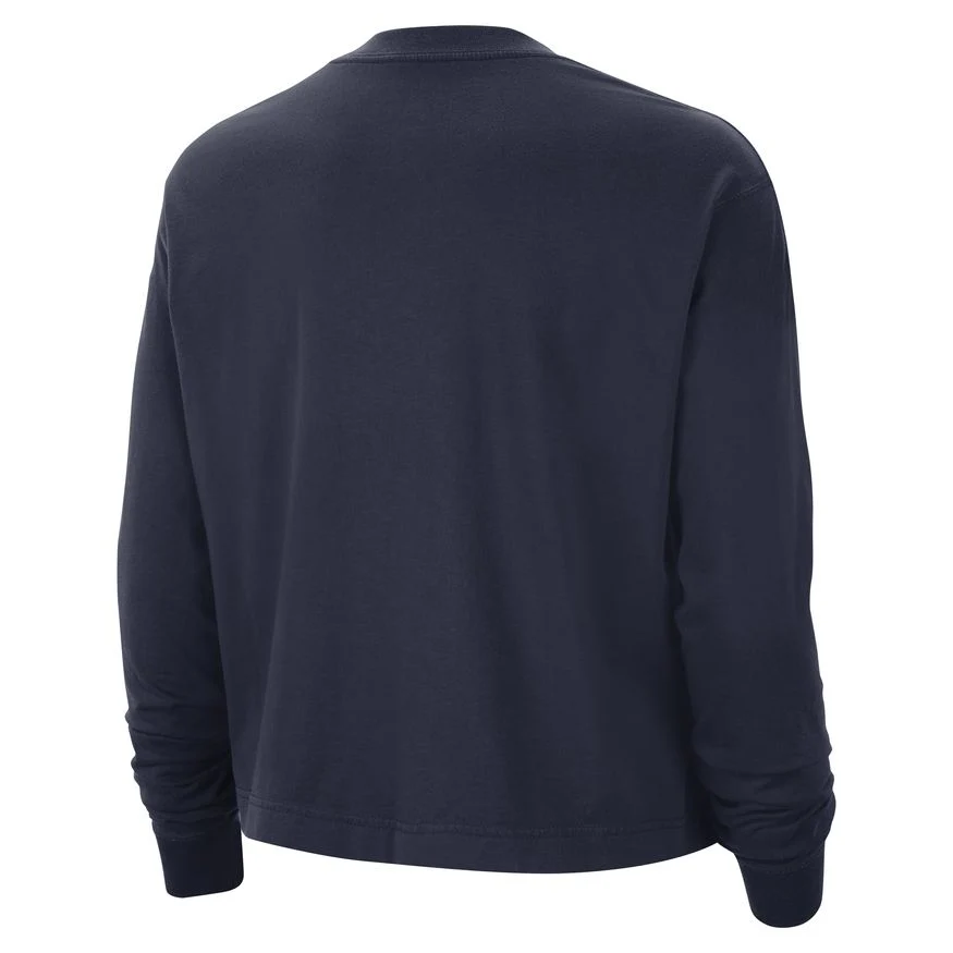 NCAA Arizona Wildcats Women's Nike Varsity Boxy Long Sleeve T-Shirt - Navy - Image 2
