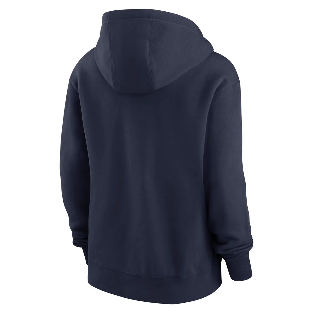 NCAA Arizona Wildcats Women's Nike Wordmark Club Fleece Hoodie - Navy - Image 3