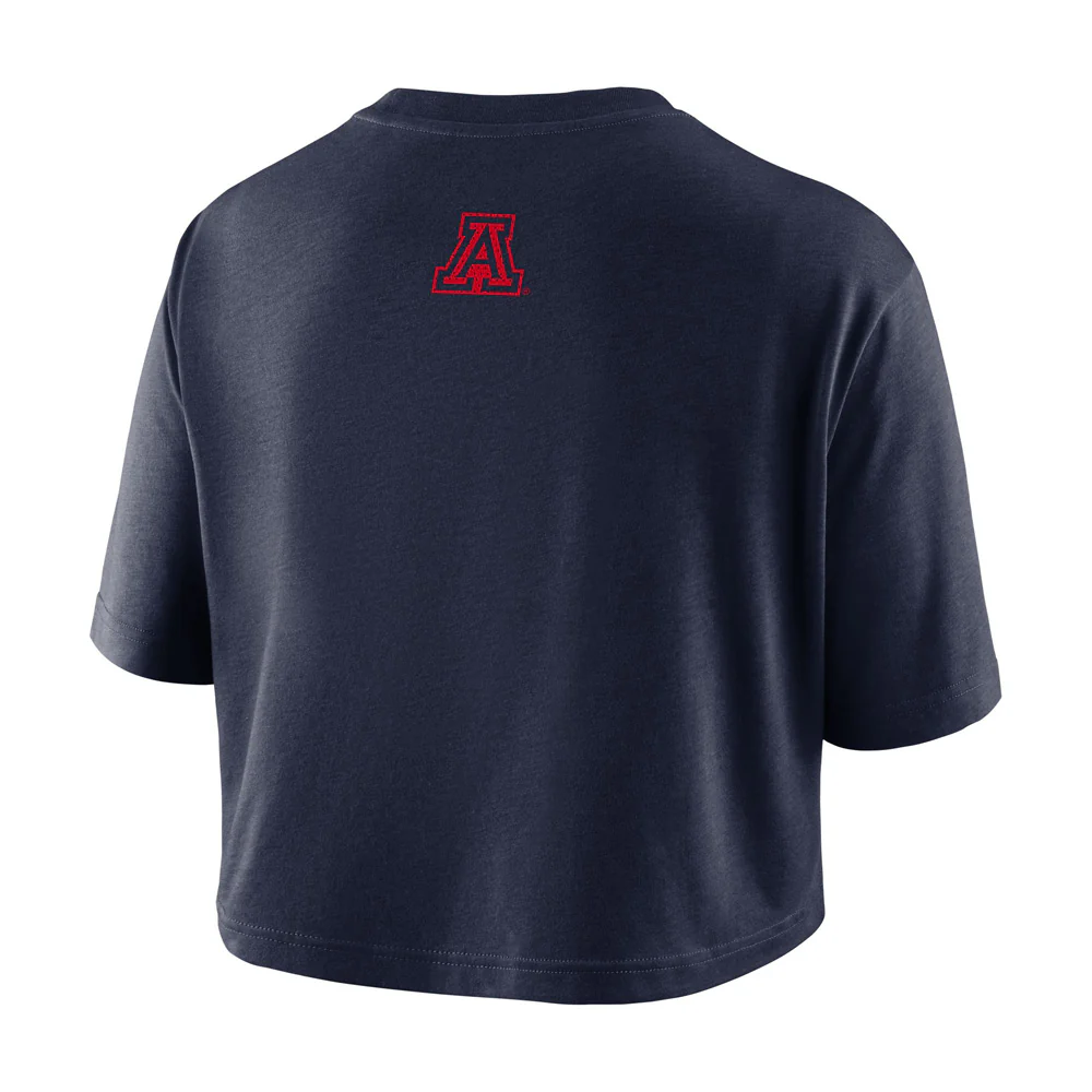 NCAA Arizona Wildcats Women's Nike Zona Logo Crop Top - Image 2