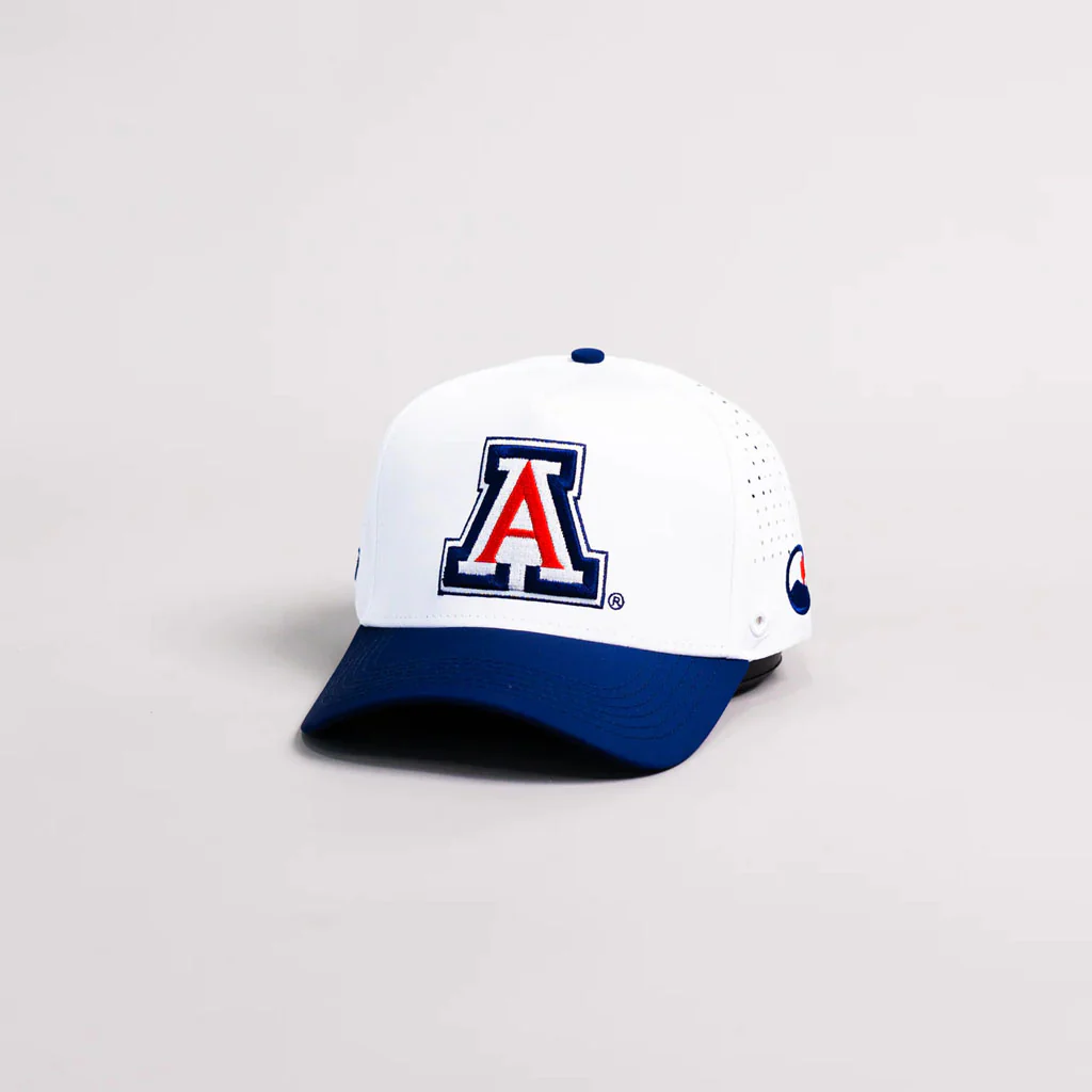 NCAA Arizona Wildcats Woodn Grail Primary Performance Adjustable Hat - White