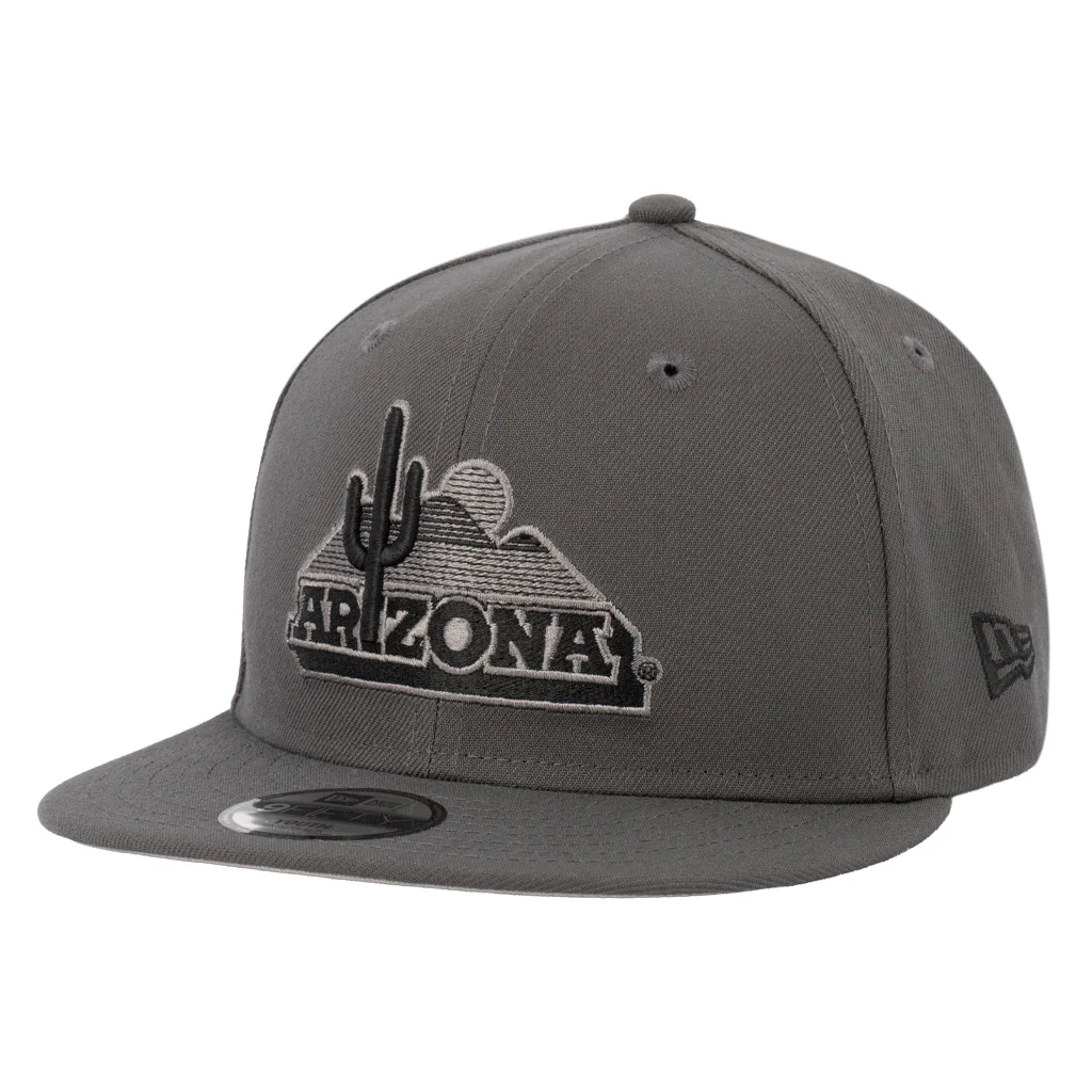 NCAA Arizona Wildcats Youth New Era Gray Prestige 9FIFTY Snapback Hat - Graphite