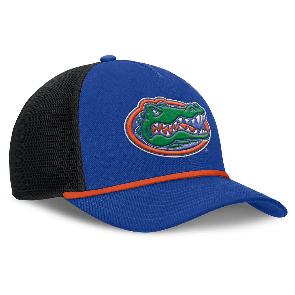 NCAA Florida Gators Nike Primary Logo Snapback Trucker Hat - Blue - Image 2