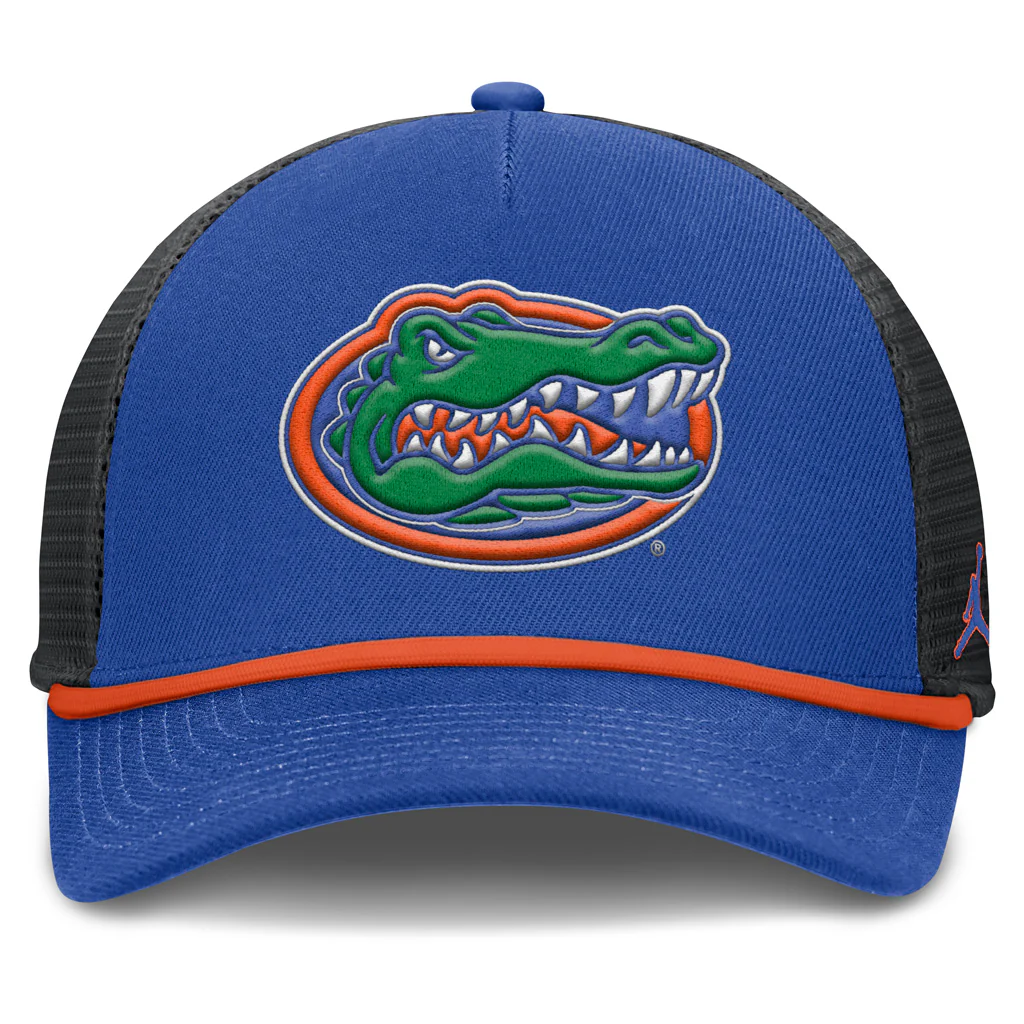 NCAA Florida Gators Nike Primary Logo Snapback Trucker Hat - Blue - Image 3