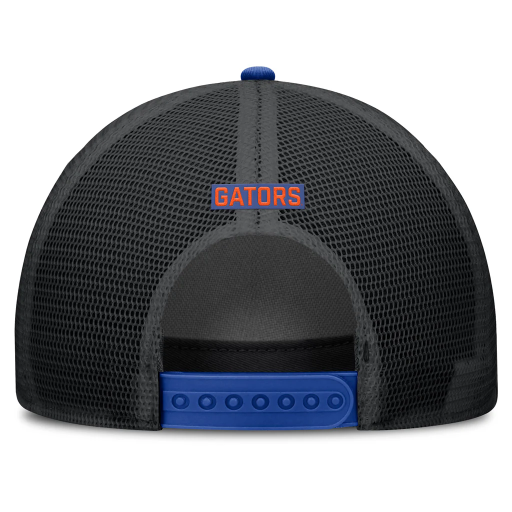 NCAA Florida Gators Nike Primary Logo Snapback Trucker Hat - Blue - Image 4