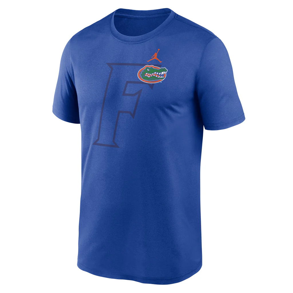 NCAA Florida Gators Nike Shadow Logo Legend T-Shirt - Blue - Image 2