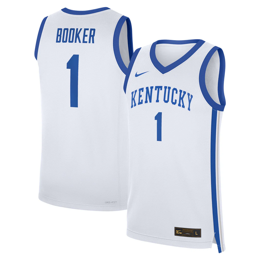 NCAA Kentucky Wildcats Devin Booker Nike Replica Jersey - White