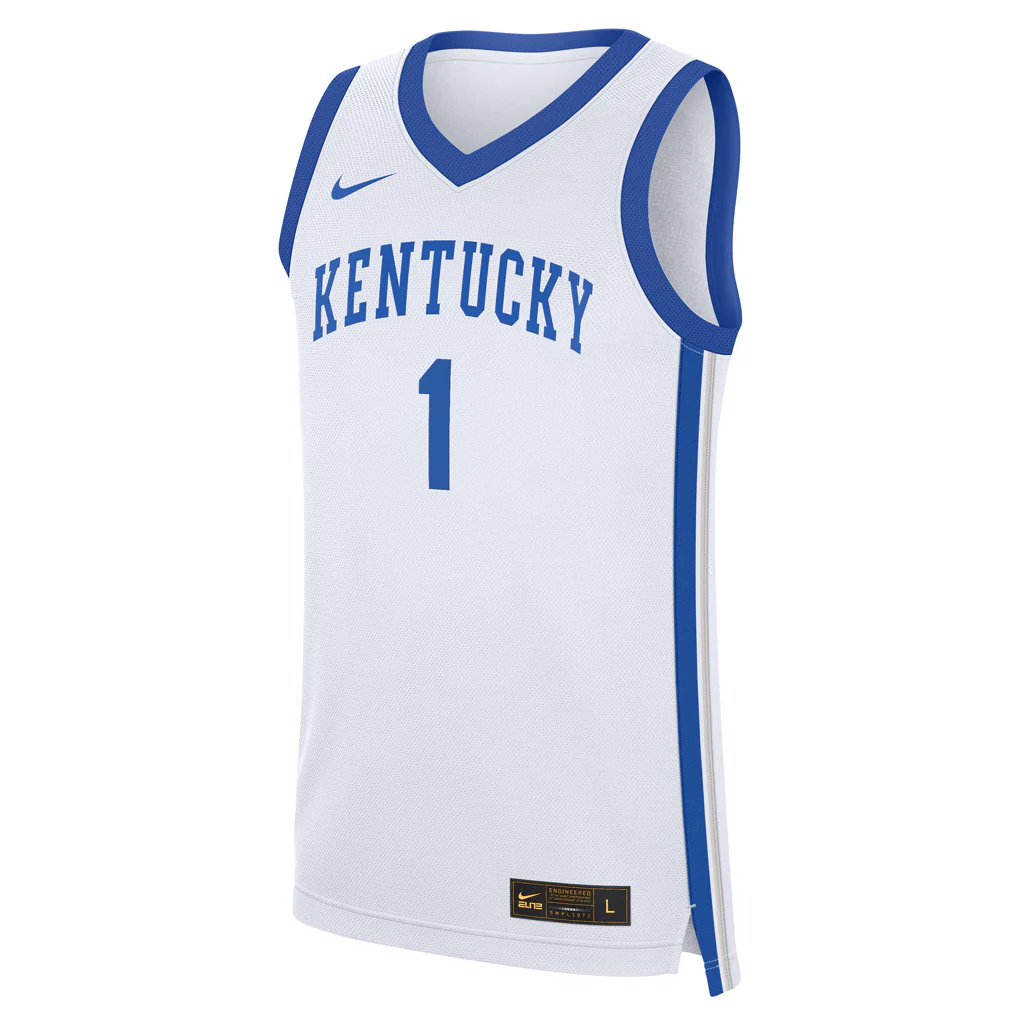NCAA Kentucky Wildcats Devin Booker Nike Replica Jersey - White - Image 2