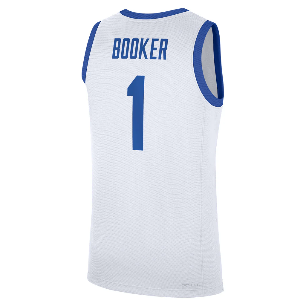 NCAA Kentucky Wildcats Devin Booker Nike Replica Jersey - White - Image 3