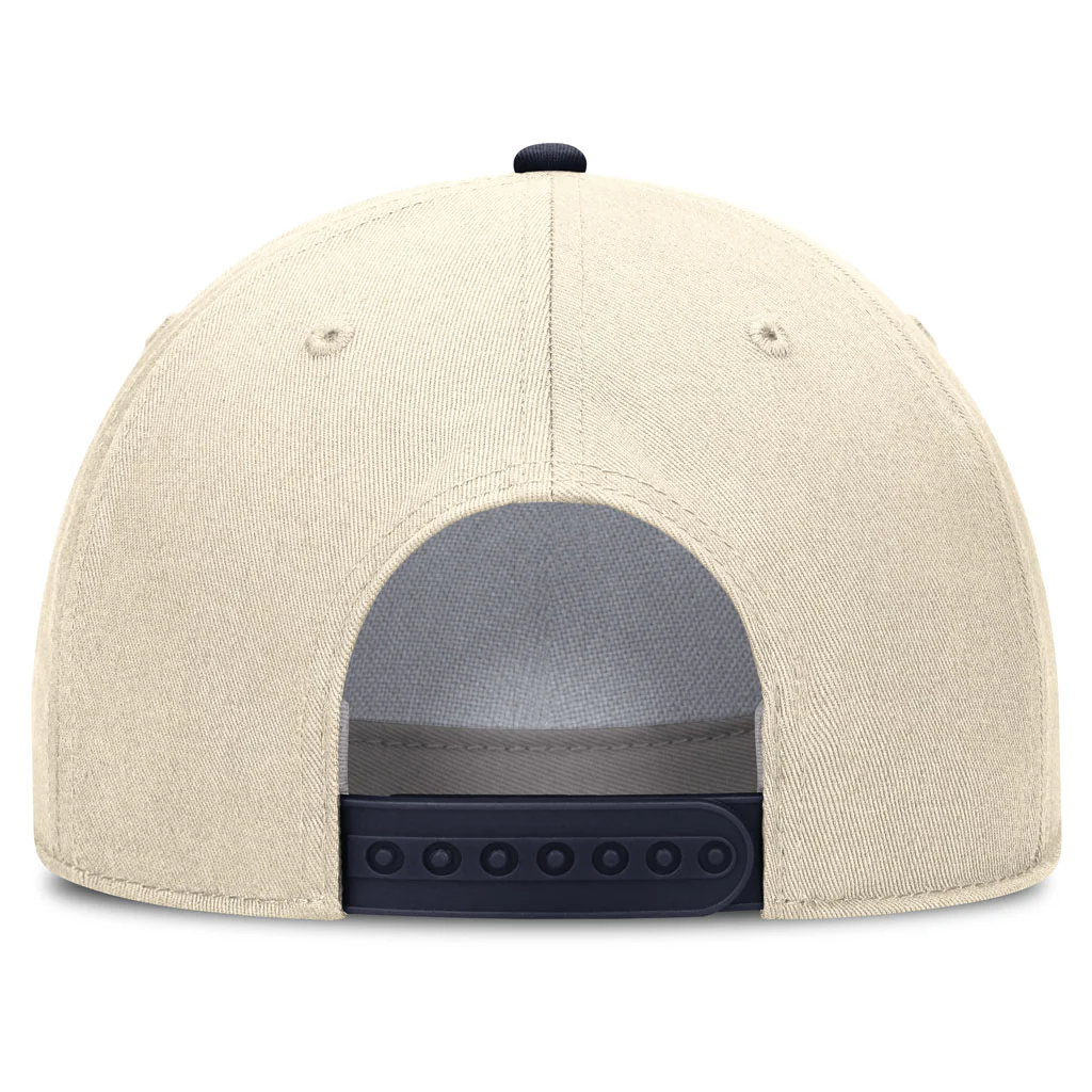 NCAA Michigan Wolverines Nike Two-Tone Rope Structured Adjustable Hat - Cream - Image 4