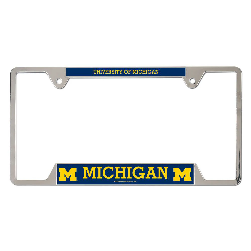 NCAA Michigan Wolverines WinCraft Metal License Plate Frame