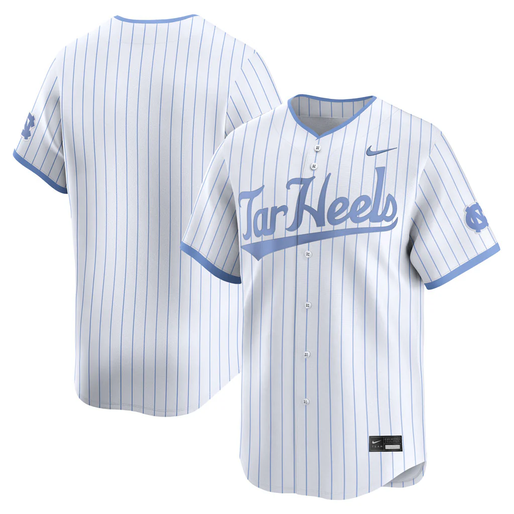 NCAA North Carolina Tar Heels Nike Alternate Second Baseball Limited Jersey - White