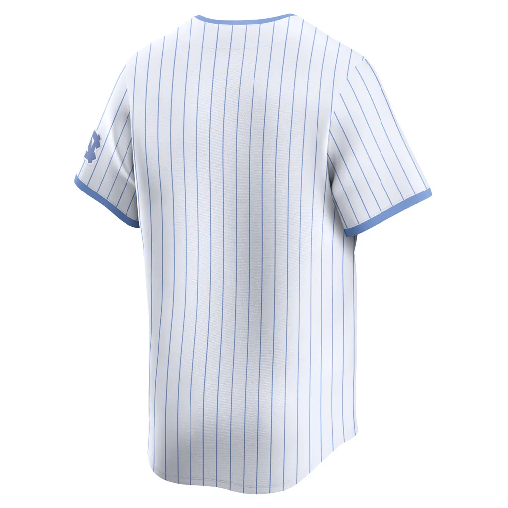 NCAA North Carolina Tar Heels Nike Alternate Second Baseball Limited Jersey - White - Image 3