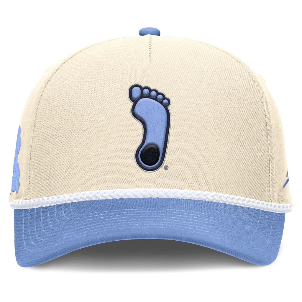 NCAA North Carolina Tar Heels Nike Two-Tone Rope Structured Adjustable Hat - Cream - Image 3