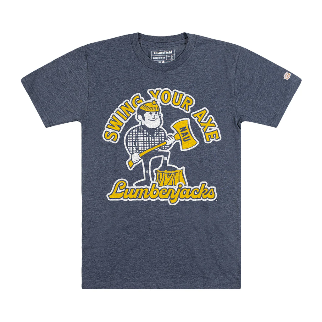 NCAA Northern Arizona Lumberjacks Homefield Apparel "Swing Your Axe" T-Shirt - Navy