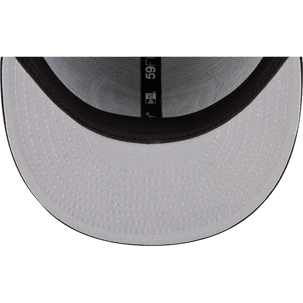 NCAA Northern Arizona Lumberjacks New Era Black and White 59FIFTY Fitted Hat - Image 5