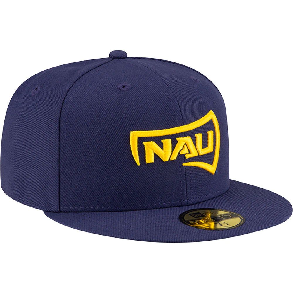 NCAA Northern Arizona Lumberjacks New Era Tonal Yellow 59FIFTY Fitted Hat - Image 2