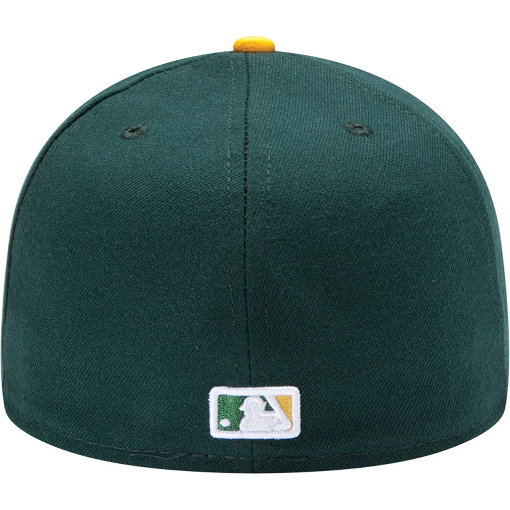 MLB Oakland Athletics Youth New Era Home Authentic Collection 59FIFTY Fitted Hat - Green - Image 4