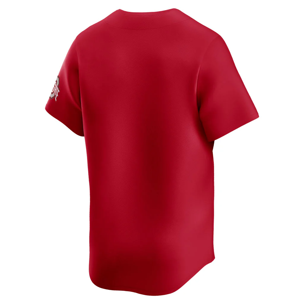 NCAA Ohio State Buckeyes Nike Road Baseball Limited Jersey - Red - Image 3