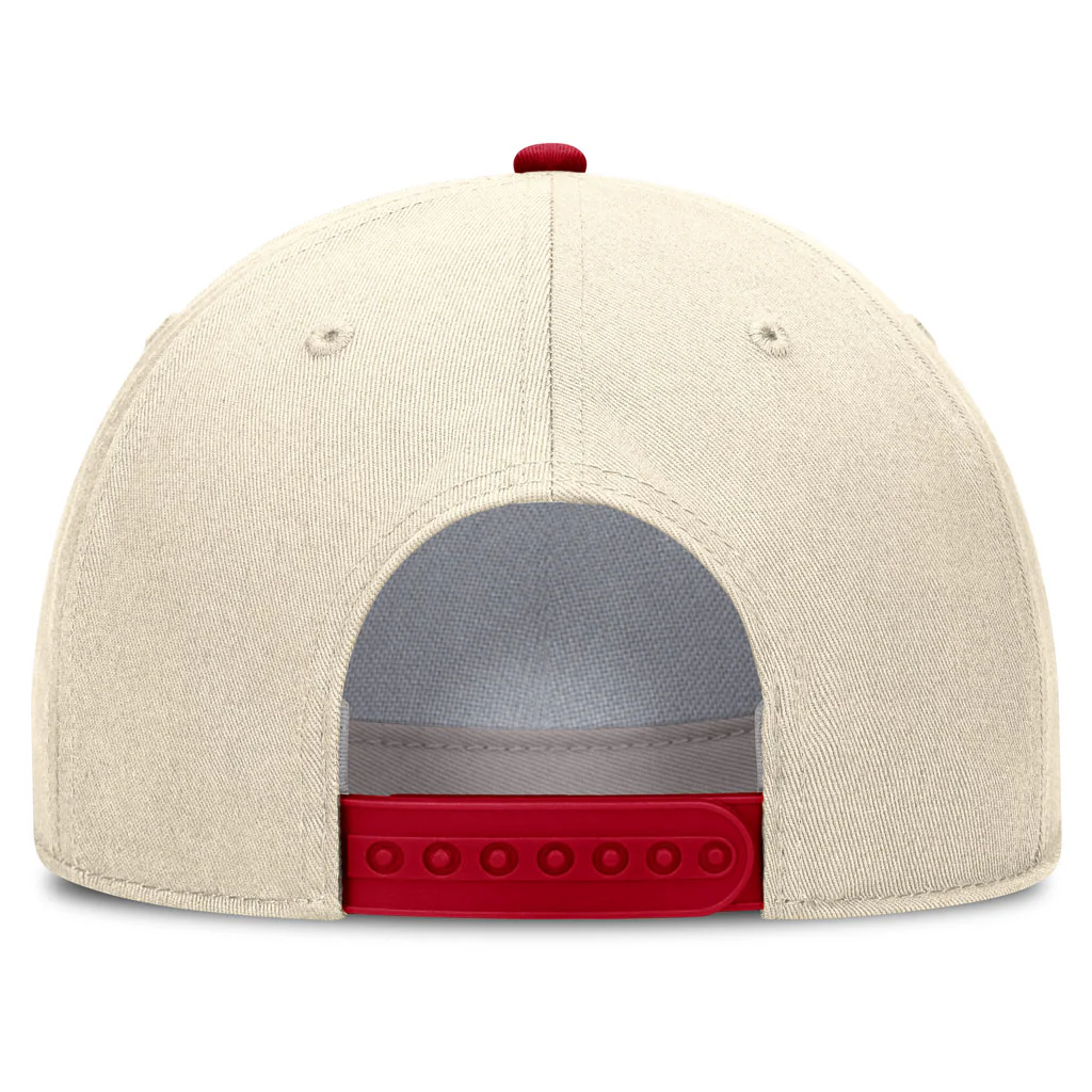 NCAA Ohio State Buckeyes Nike Two-Tone Rope Structured Adjustable Hat - Cream - Image 4