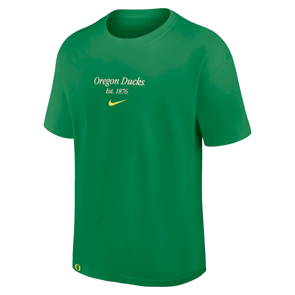 NCAA Oregon Ducks Nike Script Max90 T-Shirt - Green - Image 2