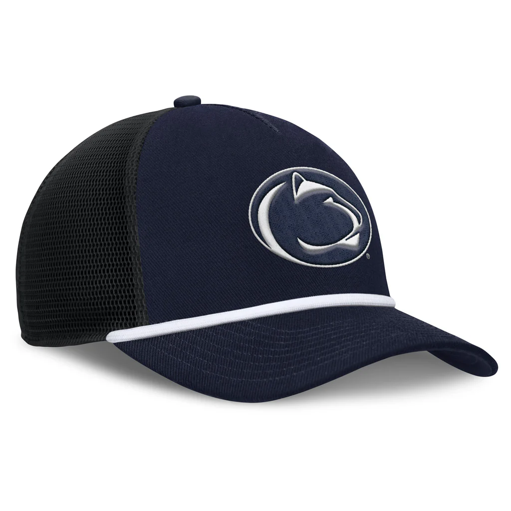 NCAA Penn State Nittany Lions Nike Primary Logo Snapback Trucker Hat - Navy - Image 2