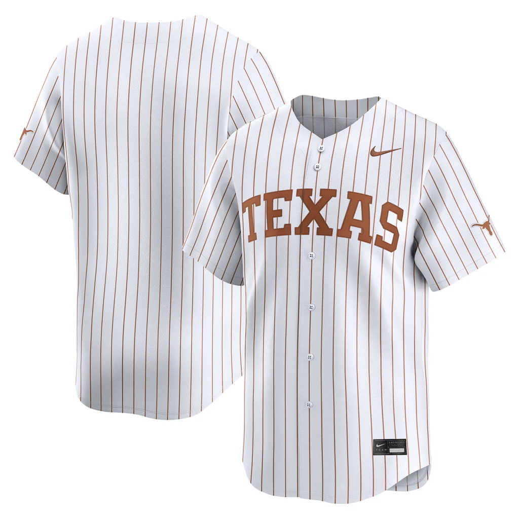 NCAA Texas Longhorns Nike Alternate Second Baseball Limited Jersey - White