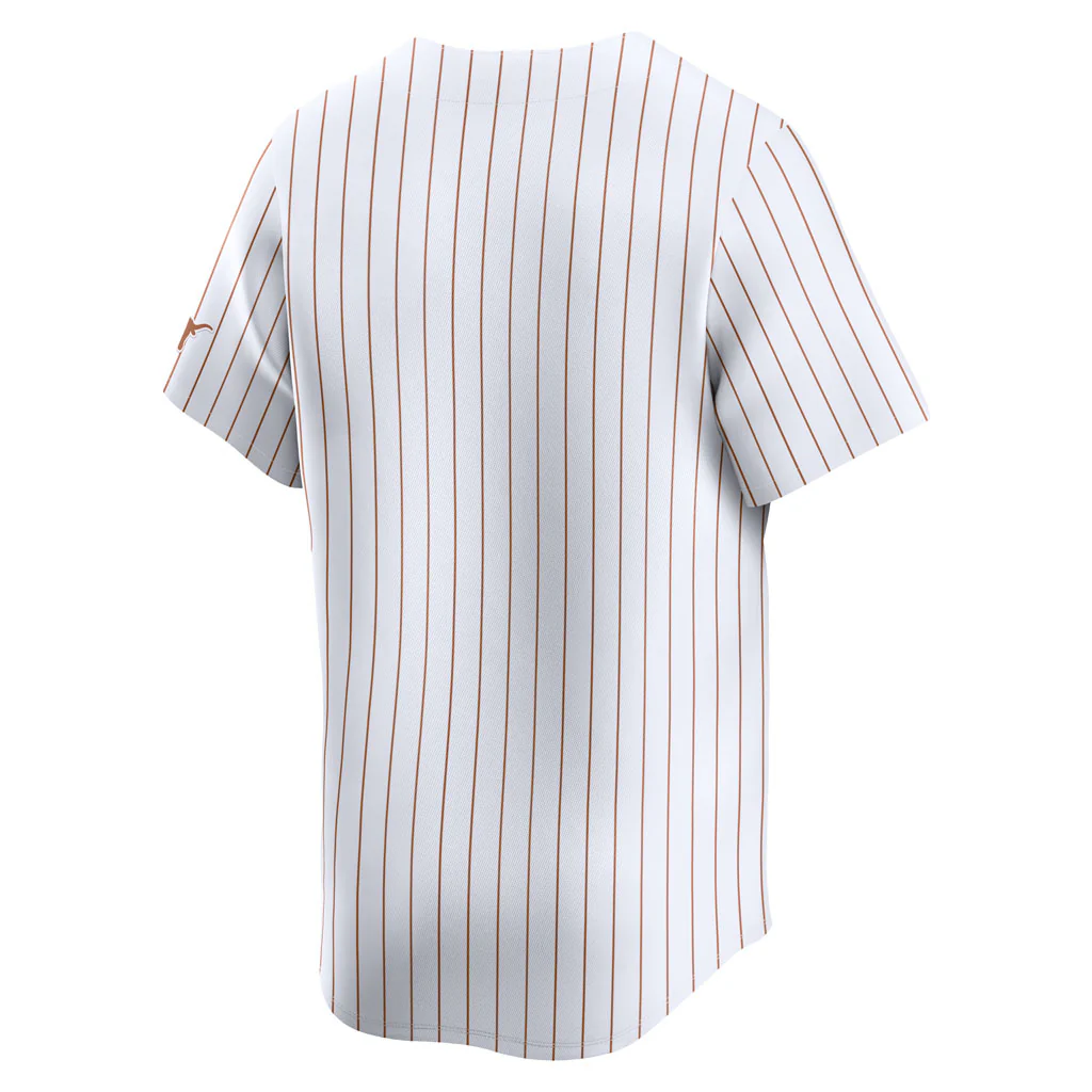 NCAA Texas Longhorns Nike Alternate Second Baseball Limited Jersey - White - Image 3