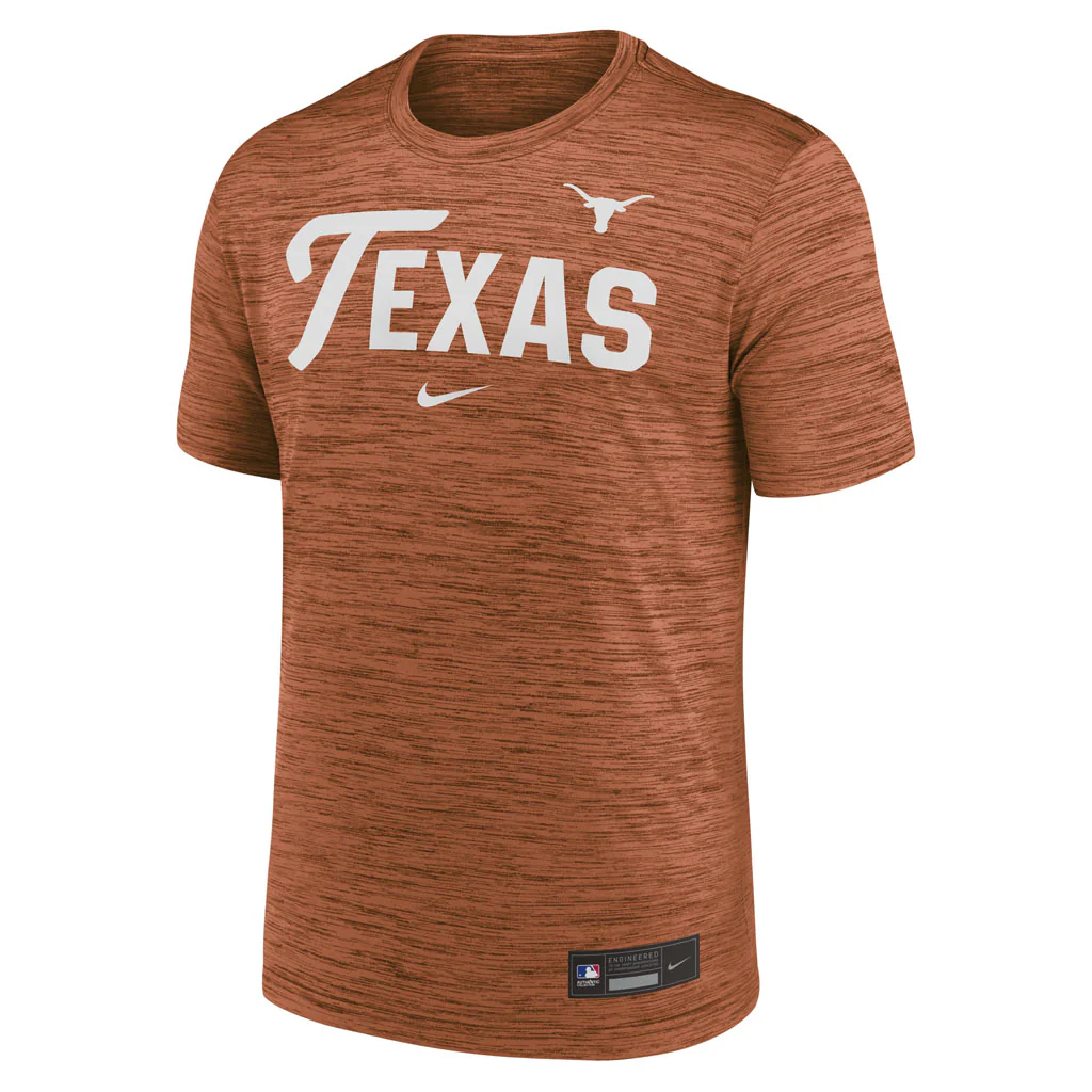 NCAA Texas Longhorns Nike Script Velocity T-Shirt - Orange - Image 2