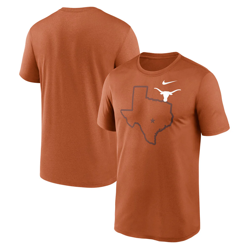 NCAA Texas Longhorns Nike Shadow Logo Legend T-Shirt - Orange