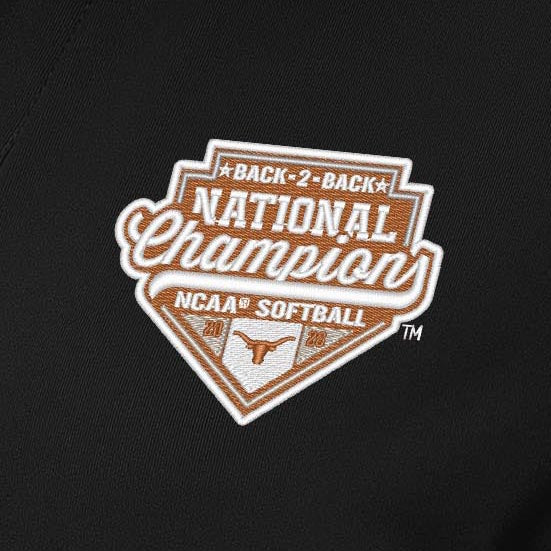 NCAA Texas Longhorns Women's 2026 Softball National Champions Antigua Era Polo - Black - Image 2