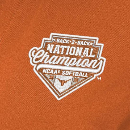 NCAA Texas Longhorns Women's 2026 Softball National Champions Antigua Era Polo - Orange - Image 2