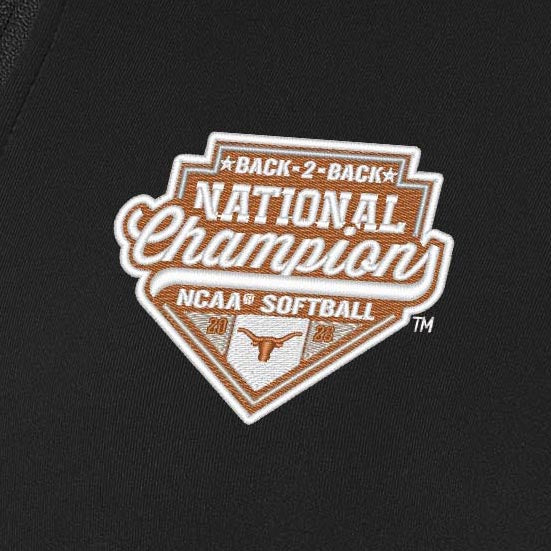 NCAA Texas Longhorns Women's 2026 Softball National Champions Antigua Generation Full-Zip Jacket - Black - Image 2