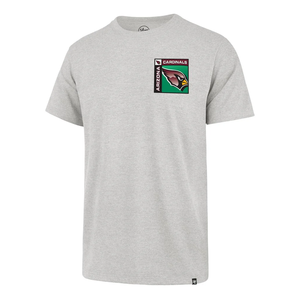 NFL Arizona Cardinals '47 Chrome Plate Franklin T-Shirt - Gray - Image 2