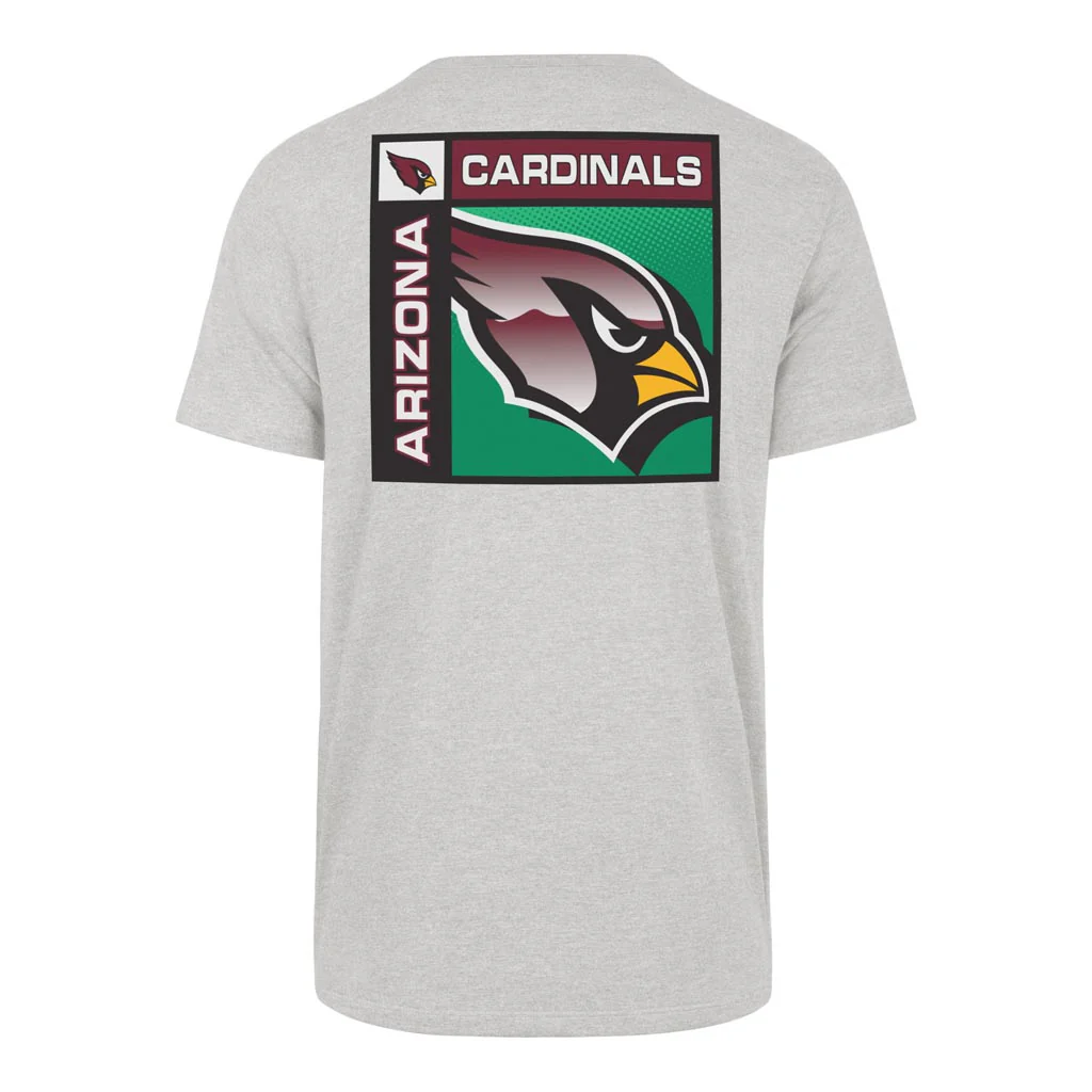 NFL Arizona Cardinals '47 Chrome Plate Franklin T-Shirt - Gray - Image 3