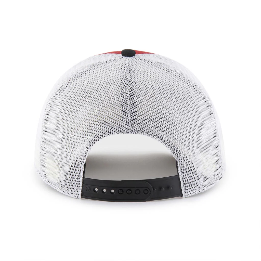 NFL Arizona Cardinals '47 Double Header Stripe Hitch Snapback Trucker Hat - Red - Image 3