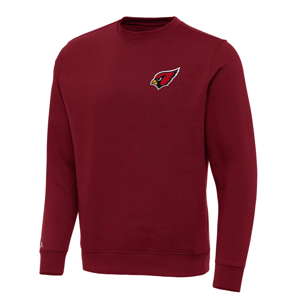 NFL Arizona Cardinals Antigua Victory Crewneck Sweater - Red