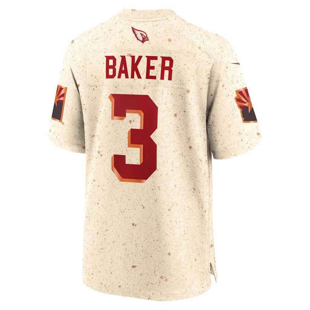 NFL Arizona Cardinals Budda Baker Nike Rivalries Game Jersey - Tan - Image 3